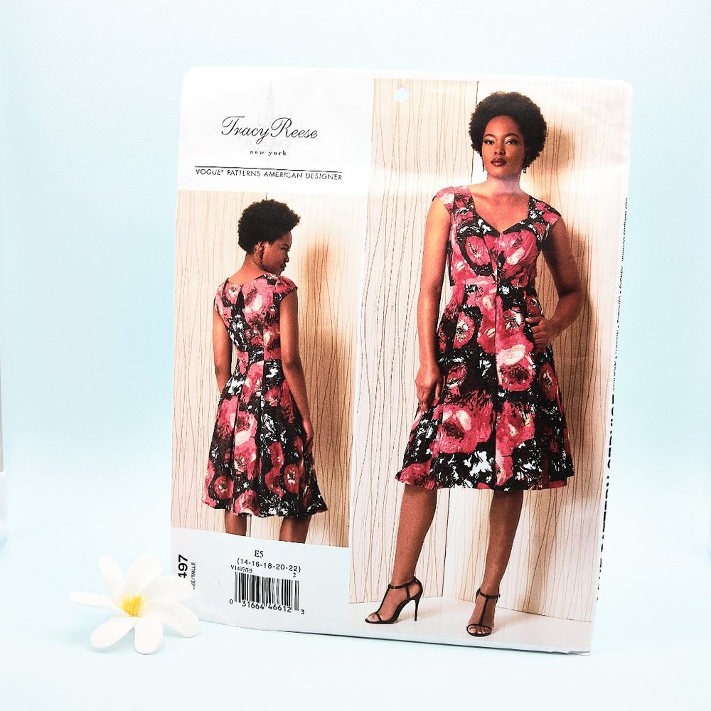 VOGUE V1497 Vintage Sewing Pattern, Sizes 14-22